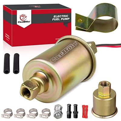 CarBole Bomba de combustível elétrica 12 V, Pompe à essence, bomba de transferência de combustível de 5 9 PSI, bombas de combustível E8012S com filtro de entrada e saída de 5/16 polegadas (dourado) CarBole Bomba de combustível elétrica 12 V, Pompe à essence, bomba de transferência de combustível de 5 9 PSI, bombas de combustível E8012S com filtro de entrada e saída de 5/16 polegadas (dourado)