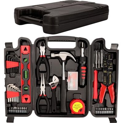 BELLE VOUS (51 peças) Kit ferramentas com caixa de armazenamento conjunto de ferramentas de uso doméstico ferramentas manuais bricolage, reparações básicas e manutenção BELLE VOUS (51 peças) Kit ferramentas com caixa de armazenamento conjunto de ferramentas de uso doméstico ferramentas manuais bricolage, reparações básicas e manutenção