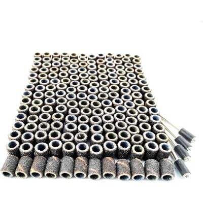 Merryland Tambores de lixamento para Dremel 184 peças, mangas de lixamento 80# 6,5 mm 180 peças e mandril de lixa 4 peças, unhas manicure pedicura ferramenta rotativa acessório elétrico DIY, RMTA184C2 Merryland Tambores de lixamento para Dremel 184 peças, mangas de lixamento 80# 6,5 mm 180 peças e mandril de lixa 4 peças, unhas manicure pedicura ferramenta rotativa acessório elétrico DIY, RMTA184C2