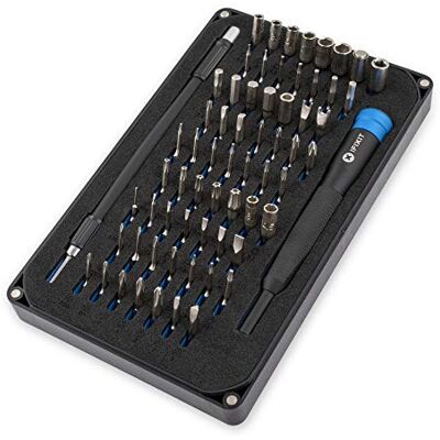 iFixit Conjunto de pontas de chave de fenda de 64 peças Conjunto de bits de estrela (Phillips) Torx Security Pentalobe JIS tri-point iFixit Conjunto de pontas de chave de fenda de 64 peças Conjunto de bits de estrela (Phillips) Torx Security Pentalobe JIS tri-point
