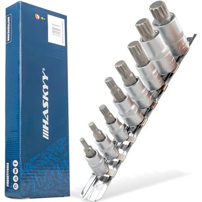 HASKYY XZN Conjunto de chaves de caixa multidentes I M4 M5 M6 M8 M10 M12 M14 M16 I Conjunto de 8 peças de pontas múltiplas HASKYY XZN Conjunto de chaves de caixa multidentes I M4 M5 M6 M8 M10 M12 M14 M16 I Conjunto de 8 peças de pontas múltiplas