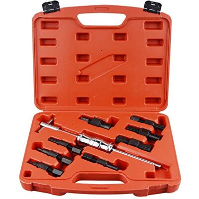 DAYUAN Conjunto de extrator de rolamento interno removedor martelo deslizante kit 8-32 mm 9 peças orifício cego DAYUAN Conjunto de extrator de rolamento interno removedor martelo deslizante kit 8-32 mm 9 peças orifício cego