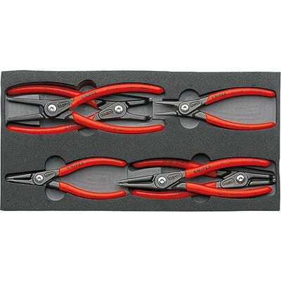 KNIPEX Conjunto de alicates de precisão para anilhas em alojamento de espuma KNIPEX Conjunto de alicates de precisão para anilhas em alojamento de espuma