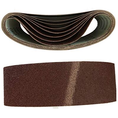 Goodway Bandas de lixa (10 unidades, 75 x 457 mm, grão 60 Goodway Bandas de lixa (10 unidades, 75 x 457 mm, grão 60