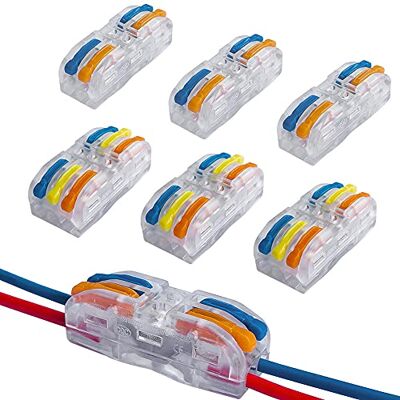 QitinDasen 30 peças KV212 / KV313 Alavanca porca cabo conector Set, bilateral transparente compacto condutor conector, cabo rápido conector mola bloco terminal (alavanca multicolorida) QitinDasen 30 peças KV212 / KV313 Alavanca porca cabo conector Set, bilateral transparente compacto condutor conector, cabo rápido conector mola bloco terminal (alavanca multicolorida)