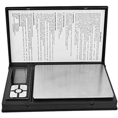 Walfront Balança digital de peso de bolso capacidade de 2000 g ecrã LCD balança de Pesa de precisão, modos g/oz/gn/ct, caixa ABS e aço inoxidável, anticorrosão, para cozinha e laboratório Walfront Balança digital de peso de bolso capacidade de 2000 g ecrã LCD balança de Pesa de precisão, modos g/oz/gn/ct, caixa ABS e aço inoxidável, anticorrosão, para cozinha e laboratório