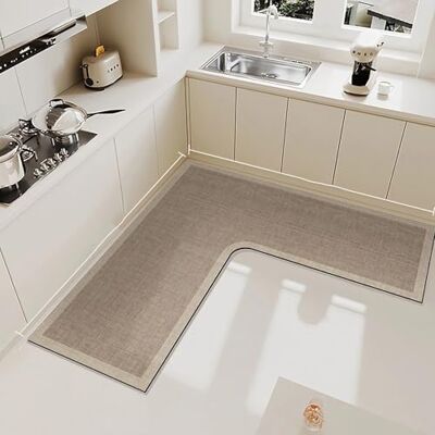 XFLHXY Tapete de cozinha de canto, 1 peça em forma de L, superabsorvente, antiderrapante, cor8, 120 * 120 * 45 cm) XFLHXY Tapete de cozinha de canto, 1 peça em forma de L, superabsorvente, antiderrapante, cor8, 120 * 120 * 45 cm)