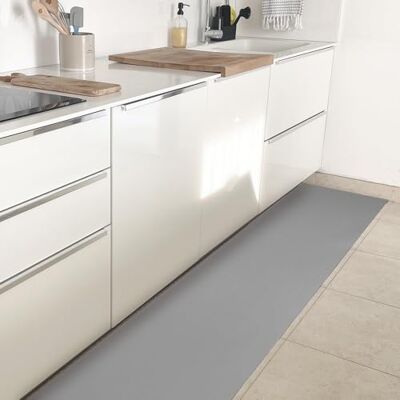Olivo Tappeti Olivo.shop Tapete de cozinha em PVC a metro, multiusos, 50 x 400 cm Multiusos, cozinha, corredor, protetor de prateleiras, gavetas, personalizados, antiderrapante, lavável, cinzento Olivo Tappeti Olivo.shop Tapete de cozinha em PVC a metro, multiusos, 50 x 400 cm Multiusos, cozinha, corredor, protetor de prateleiras, gavetas, personalizados, antiderrapante, lavável, cinzento