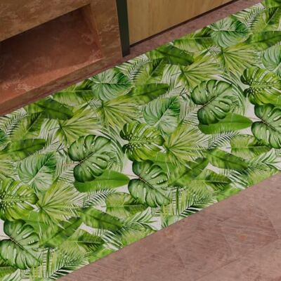 PETTI ARTIGIANI ITALIANI Tapete de Cozinha Antiderrapante e Lavável, Passadeira para Cozinha, 52x240 cm, Design Tropical 05, 100% Feito na Itália PETTI ARTIGIANI ITALIANI Tapete de Cozinha Antiderrapante e Lavável, Passadeira para Cozinha, 52x240 cm, Design Tropical 05, 100% Feito na Itália