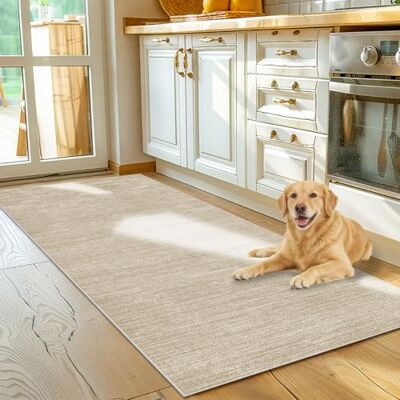 Voxirum Tapete de cozinha antiderrapante tapete para corredores tapetes de corredor compridos tapete entrada da sala lavável antiderrapante tapetes de quarto tapete longo corredor 40 x 300 cm bege Voxirum Tapete de cozinha antiderrapante tapete para corredores tapetes de corredor compridos tapete entrada da sala lavável antiderrapante tapetes de quarto tapete longo corredor 40 x 300 cm bege