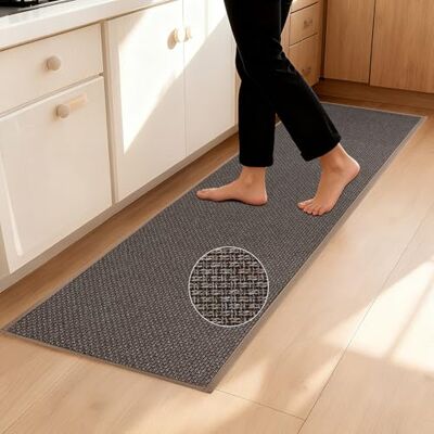 Romon Tapete de cozinha lavável antiderrapante 43 x 180 cm absorvente sola para corredor para sala de estar lavandaria Romon Tapete de cozinha lavável antiderrapante 43 x 180 cm absorvente sola para corredor para sala de estar lavandaria