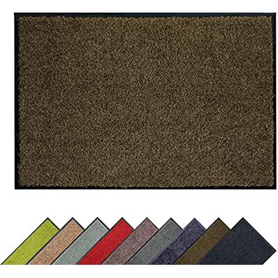 Astra Capacho apanhador de sujeira Capacho de interior Lavável a 30° C Capacho antiderrapante Tapete de cozinha Corredor Marrom 60x180 cm Astra Capacho apanhador de sujeira Capacho de interior Lavável a 30° C Capacho antiderrapante Tapete de cozinha Corredor Marrom 60x180 cm