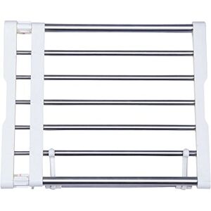 BAOYOUNI Estante extensível para armário prateleira de guarda-roupa organizador de armazenamento em Rack multifuncional separador compartimento para quarto, casa de banho, cozinha, ajustável 40 60 BAOYOUNI Estante extensível para armário prateleira de guarda-roupa organizador de armazenamento em Rack multifuncional separador compartimento para quarto, casa de banho, cozinha, ajustável 40 60