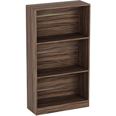 Estante Cambridge da Vida Designs - 3 níveis Nogueira - Móvel de madeira Estante Cambridge da Vida Designs - 3 níveis Nogueira - Móvel de madeira