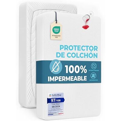 Dreamzie Protetor de Colchão de Solteiro 80x200 - Capa de Colchão com Cantos Dreamzie Protetor de Colchão de Solteiro 80x200 - Capa de Colchão com Cantos