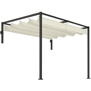 Pavilhão de jardim Outsunny em aço - 3x2 m, À prova d'água, Retrátil Pavilhão de jardim Outsunny em aço - 3x2 m, À prova d'água, Retrátil