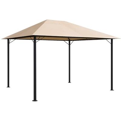 QUICK STAR Quick-Star Metal jardim tenda agradável 3 x 4 m pérgolas areia antiga QUICK STAR Quick-Star Metal jardim tenda agradável 3 x 4 m pérgolas areia antiga