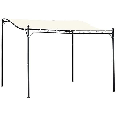 Outsunny Azul de jardim, 3 x 3 m, pérgua, com toldo 16 orifícios creme Outsunny Azul de jardim, 3 x 3 m, pérgua, com toldo 16 orifícios creme
