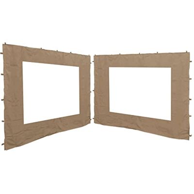 QUICK STAR 2 Laterais para gazebo antigo Gazebo 3 x 3 m, parede areia bege QUICK STAR 2 Laterais para gazebo antigo Gazebo 3 x 3 m, parede areia bege