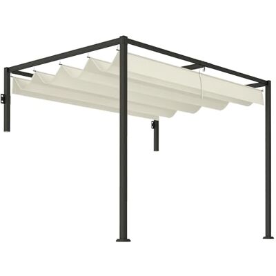 Pavilhão de jardim Outsunny em aço - 3x2 m, À prova d'água, Retrátil Pavilhão de jardim Outsunny em aço - 3x2 m, À prova d'água, Retrátil