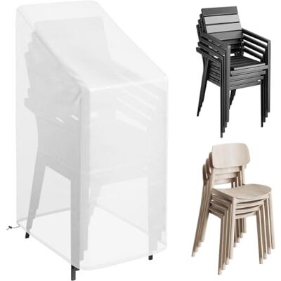 WOLTU Capa protetora para móveis de jardim, cobertura de conjunto de móveis PE, capa para sofá exterior impermeável, anti-UV, à prova de poeira e vento, 68 x 96 x 110/150 cm WOLTU Capa protetora para móveis de jardim, cobertura de conjunto de móveis PE, capa para sofá exterior impermeável, anti-UV, à prova de poeira e vento, 68 x 96 x 110/150 cm