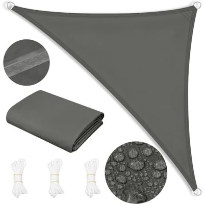 WOLTU Toldo solar, impermeável, 2,5 x 2,5 x 3,5 m de poliéster, 200 g/m², à prova de vento e proteção contra raios UV, para exteriores como jardim, pátio, piscina, cinzento escuro WOLTU Toldo solar, impermeável, 2,5 x 2,5 x 3,5 m de poliéster, 200 g/m², à prova de vento e proteção contra raios UV, para exteriores como jardim, pátio, piscina, cinzento escuro