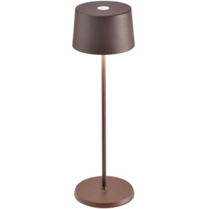 Zafferano , Candeeiro Olivia Pro, Candeeiro de Mesa Portátil e Recarregável com Controlo Tátil, Adequado para Interior e Exterior, Atenuador, 2200-3000 K, Altura 35 cm, Cor Corten Zafferano , Candeeiro Olivia Pro, Candeeiro de Mesa Portátil e Recarregável com Controlo Tátil, Adequado para Interior e Exterior, Atenuador, 2200-3000 K, Altura 35 cm, Cor Corten