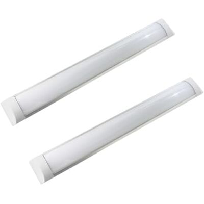Jandei Pack de 2 Painéis Luminária LED Integrado, 27W, Comprimento 90 cm, Luminosidade 2500 Lúmenes, Cor Branco Quente 3000K, Iluminação de 120º Jandei Pack de 2 Painéis Luminária LED Integrado, 27W, Comprimento 90 cm, Luminosidade 2500 Lúmenes, Cor Branco Quente 3000K, Iluminação de 120º