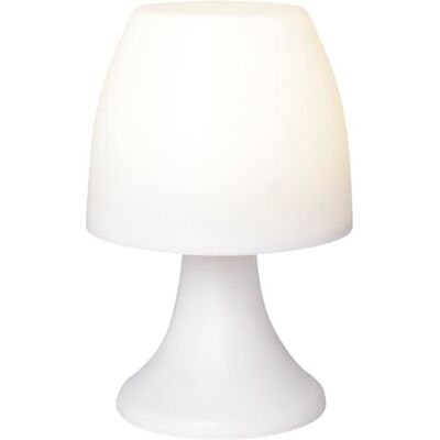 Ideen mit Herz Candeeiro LED com função de temporizador, branco, 19 cm de altura, funciona com pilhas, para mesa de cabeceira, quarto infantil e campismo Ideen mit Herz Candeeiro LED com função de temporizador, branco, 19 cm de altura, funciona com pilhas, para mesa de cabeceira, quarto infantil e campismo