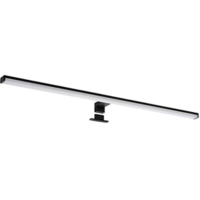 SEBSON ® Candeeiro Espelho Casa de Banho LED 90cm, Luz Espelho Pinça + Armário, 15W, 1300lm Branca Neutra 4000K, IP44, Preto 900x98x44mm SEBSON ® Candeeiro Espelho Casa de Banho LED 90cm, Luz Espelho Pinça + Armário, 15W, 1300lm Branca Neutra 4000K, IP44, Preto 900x98x44mm