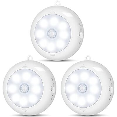 BLS Luzes de armário LED com pilhas, AA83 iluminação super brilhante debaixo do armário, luz com sensor de movimento interior, luzes sem fio, luzes recarregáveis de 1500 mAh, 120 dias de tempo BLS Luzes de armário LED com pilhas, AA83 iluminação super brilhante debaixo do armário, luz com sensor de movimento interior, luzes sem fio, luzes recarregáveis de 1500 mAh, 120 dias de tempo