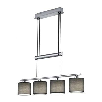 TRIO Lighting Garda Colgante, Níquel Mate, TRIO Lighting Garda Colgante, Níquel Mate,