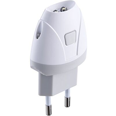 Electraline Lanterna automática de emergência com função de luz de cortesia, LED, branca Electraline Lanterna automática de emergência com função de luz de cortesia, LED, branca