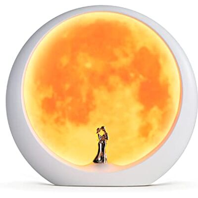 mamre Lâmpada de Humor da Lua Presente único de Aniversário de Casamento de São Valentim Decoração de Arte, Casamento Branco Sob Lua Cheia (Não recarregável) mamre Lâmpada de Humor da Lua Presente único de Aniversário de Casamento de São Valentim Decoração de Arte, Casamento Branco Sob Lua Cheia (Não recarregável)