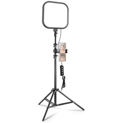 NEEWER Conjunto de painel de luz LED de 15 W de 10,8" para vídeo com tripé/63 suporte móvel, iluminação de borda bicolor regulável, ecrã completo, 816lux CRI95 para fotografia de filmagem Streaming NEEWER Conjunto de painel de luz LED de 15 W de 10,8" para vídeo com tripé/63 suporte móvel, iluminação de borda bicolor regulável, ecrã completo, 816lux CRI95 para fotografia de filmagem Streaming