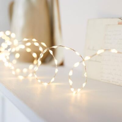 Lights4fun Guirlanda de luzes de 20 m com 1,250 micro LED bicolor com temporizador decoração de Natal para interiores Lights4fun Guirlanda de luzes de 20 m com 1,250 micro LED bicolor com temporizador decoração de Natal para interiores