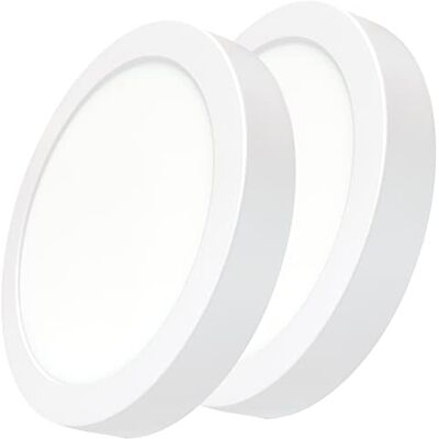 LED ATOMANT Pacote de 2 Luminárias de Teto LED Redondas - Lâmpada de Teto LED LED ATOMANT Pacote de 2 Luminárias de Teto LED Redondas - Lâmpada de Teto LED