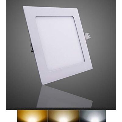 MUNDDY ® Foco LED de Embutir Quadrado, iluminação 6W 9W 12W 15W 18W 25W, moldura branca 3000K 4000K 6000K. Driver incluído Envio desde Madrid (4000K Branco Neutro, 6W) MUNDDY ® Foco LED de Embutir Quadrado, iluminação 6W 9W 12W 15W 18W 25W, moldura branca 3000K 4000K 6000K. Driver incluído Envio desde Madrid (4000K Branco Neutro, 6W)
