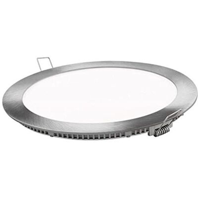 ONSSI Placa LED de teto 20W 2000 Lúmenes, Branco Frio (CCT Mudança em Branco-Neutro-Quente) Redondo Φ220mm Painel Led Super Slim Embutido Foco Downlight LED (Moldura Prata) ONSSI Placa LED de teto 20W 2000 Lúmenes, Branco Frio (CCT Mudança em Branco-Neutro-Quente) Redondo Φ220mm Painel Led Super Slim Embutido Foco Downlight LED (Moldura Prata)
