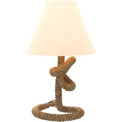 HOMCOM Candeeiro de mesa LED candeeiro de mesa de cabeceira com base de metal corda de linho e abajur de tecido lâmpada E27 de máx.40 W luzes de branco quente para quarto Ø 28 x 45,5 cm castanho e Lámpara de Mesita de Noche, Cuerda de Lino, Pantalla de HOMCOM Candeeiro de mesa LED candeeiro de mesa de cabeceira com base de metal corda de linho e abajur de tecido lâmpada E27 de máx.40 W luzes de branco quente para quarto Ø 28 x 45,5 cm castanho e Lámpara de Mesita de Noche, Cuerda de Lino, Pantalla de