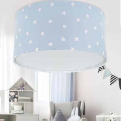 Dalber Candeeiro de teto infantil Star Light estrelas azuis, candeeiros infantis, , E27 Dalber Candeeiro de teto infantil Star Light estrelas azuis, candeeiros infantis, , E27