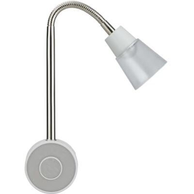 SEBSON ® Lâmpada de tomada LED regulável, Aço inoxidável, Luz de tomada noturna 2W, Luz de leitura de parede flexível SEBSON ® Lâmpada de tomada LED regulável, Aço inoxidável, Luz de tomada noturna 2W, Luz de leitura de parede flexível