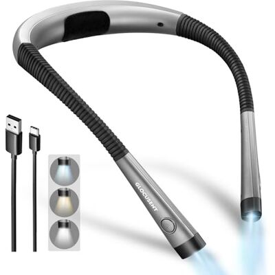 Glocusent Luz de Leitura, Candeeiro de Livro de Leitura Recarregável, 3 Cores, 6 Níveis de Iluminação, Braços Flexíveis, Longa Duração, Perfeito para Ler, Tricotar, Acampar, Reparar 3 Colores & 6 Niveles Iluminación, Brazos Flexibles, Larga Duración, Pe Glocusent Luz de Leitura, Candeeiro de Livro de Leitura Recarregável, 3 Cores, 6 Níveis de Iluminação, Braços Flexíveis, Longa Duração, Perfeito para Ler, Tricotar, Acampar, Reparar 3 Colores & 6 Niveles Iluminación, Brazos Flexibles, Larga Duración, Pe