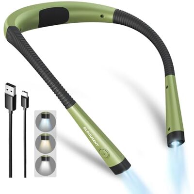 Glocusent Luz de Leitura, Lâmpada de Livro de Leitura Recarregável, 3 Cores, 6 Níveis de Iluminação, Braços Flexíveis, Longa Duração, Perfeito para Ler, Tricotar, Acampar, Reparar 3 Colores & 6 Niveles Iluminación, Brazos Flexibles, Larga Duración, Perf Glocusent Luz de Leitura, Lâmpada de Livro de Leitura Recarregável, 3 Cores, 6 Níveis de Iluminação, Braços Flexíveis, Longa Duração, Perfeito para Ler, Tricotar, Acampar, Reparar 3 Colores & 6 Niveles Iluminación, Brazos Flexibles, Larga Duración, Perf