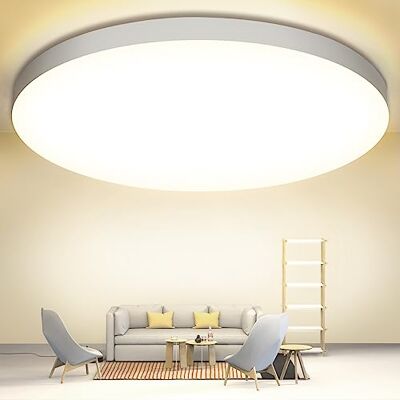 OUILA Candeeiro LED de teto, 24W 2000LM 4000K, IP44 Ø28cm, Plafones para teto LED, candeeiro LED de teto para quarto, cozinha, corredor, casa de banho, sala OUILA Candeeiro LED de teto, 24W 2000LM 4000K, IP44 Ø28cm, Plafones para teto LED, candeeiro LED de teto para quarto, cozinha, corredor, casa de banho, sala
