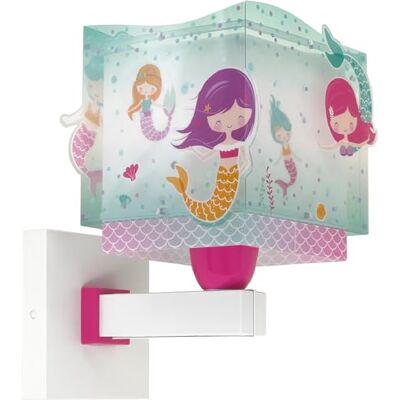 Dalber Candeeiro aplique parede infantil Mermaids sereias Dalber Candeeiro aplique parede infantil Mermaids sereias