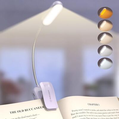 Glocusent Luz leitura livros cama, luz de livro leitura recarregável com 20 LED, 5 modos de olho e luz ajustável, bateria de longa duração com indicador, candeeiro de leitura ideal para noite (roxo) Glocusent Luz leitura livros cama, luz de livro leitura recarregável com 20 LED, 5 modos de olho e luz ajustável, bateria de longa duração com indicador, candeeiro de leitura ideal para noite (roxo)
