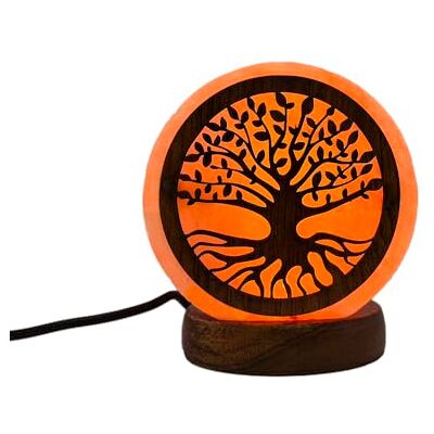 AROMASENSES Candeeiro de Sal do Himalaia USB Feito à Mão, Base de Madeira Candeeiro Relaxante para Mesa de Cabeceira e Escritório, Luz Fixa, 100% Natural Sal Rosa do Himalaia ÁRVORE DA VIDA AROMASENSES Candeeiro de Sal do Himalaia USB Feito à Mão, Base de Madeira Candeeiro Relaxante para Mesa de Cabeceira e Escritório, Luz Fixa, 100% Natural Sal Rosa do Himalaia ÁRVORE DA VIDA