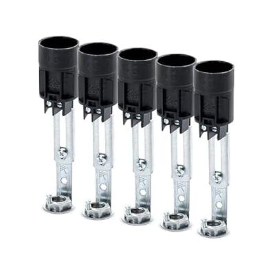 Orion Conjunto de 5 bocais de vela (diâmetro 24 mm, para lustre Maria Theresia, comprimento ajustável 80-100 mm, compatível com casquilho E14 Orion Conjunto de 5 bocais de vela (diâmetro 24 mm, para lustre Maria Theresia, comprimento ajustável 80-100 mm, compatível com casquilho E14