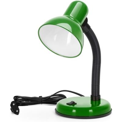 Aigostar Candeeiro de mesa retro, flexível LED secretária sem lâmpada, candeeiro de mesa compatível com lâmpadas LED modelo E27, máximo 240 V, candeeiro de leitura para ler, trabalhar, estudar, verde Aigostar Candeeiro de mesa retro, flexível LED secretária sem lâmpada, candeeiro de mesa compatível com lâmpadas LED modelo E27, máximo 240 V, candeeiro de leitura para ler, trabalhar, estudar, verde